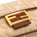 Pikkukuva 8 / 10: Pre-owned Fendi Medium Embroidered Canvas Baguette Satchel Brown