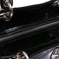 Miniatyrbild 8 av 10: Pre-owned Dior Large Patent Cannage Lady Dior Black