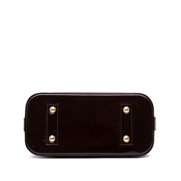 Pre-owned Louis Vuitton Monogram Vernis Alma BB Purple
