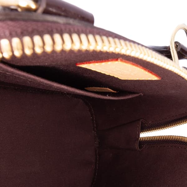Pre-owned Louis Vuitton Monogram Vernis Alma BB Purple