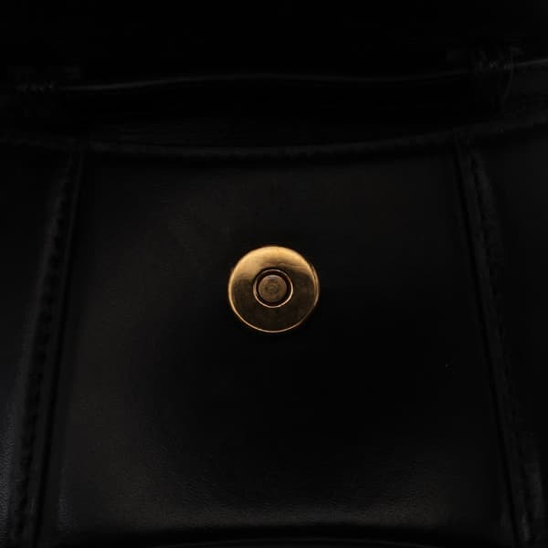 Pre-owned Balenciaga Mini Leather Hourglass Top Handle Bag Black