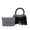 Miniatyrbillede 9 af 9: Pre-owned Balenciaga Mini Leather Hourglass Top Handle Bag Black