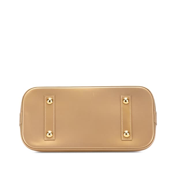 Pre-owned Louis Vuitton Monogram Vernis Alma PM Gold