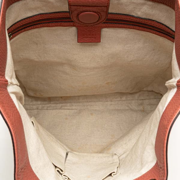 Pre-owned Gucci Leather Bamboo Satchel Pink
