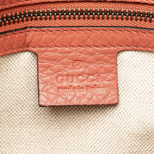 Pre-owned Gucci Leather Bamboo Satchel Pink