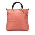 Miniatyrbillede 1 af 10: Pre-owned Gucci Leather Bamboo Satchel Pink