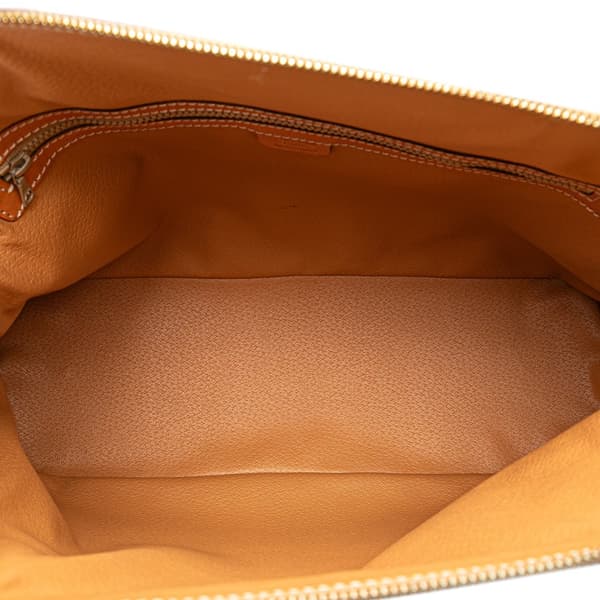 Pre-owned Celine Large Macadam Coated Canvas Dome Satchel Brown