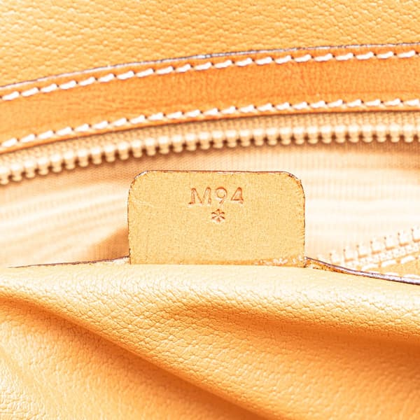 Pre-owned Celine Large Macadam Coated Canvas Dome Satchel Brown