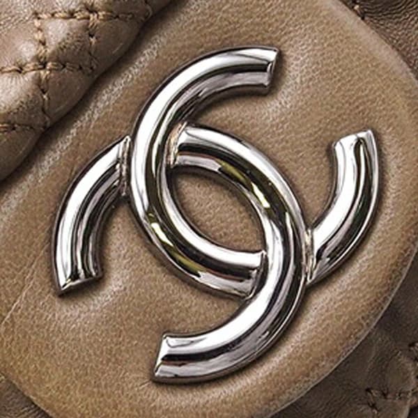 Pre-owned Chanel Wrinkled Lambskin Hidden Chain Flap Brown