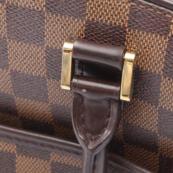 Pre-owned Louis Vuitton Damier Ebene Sarria Horizontal Brown