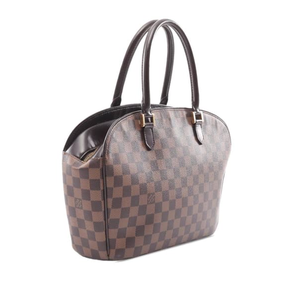 Pre-owned Louis Vuitton Damier Ebene Sarria Horizontal Brown