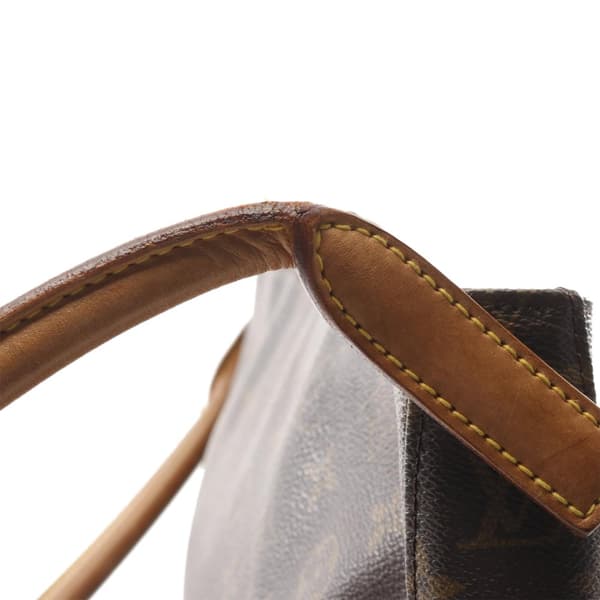 Pre-owned Louis Vuitton LOUIS VUITTON Looping GM Shoulder Bag M51145 Monogram PVC coated canvas leather Brown Used Women