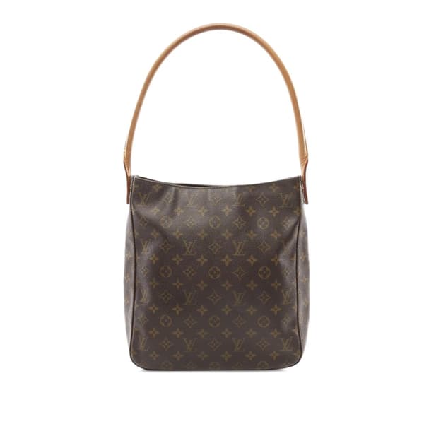 Pre-owned Louis Vuitton LOUIS VUITTON Looping GM Shoulder Bag M51145 Monogram PVC coated canvas leather Brown Used Women