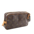 Miniatyrbilde 2 av 10: Pre-owned Louis Vuitton LOUIS VUITTON MarlyBandouliereMonogram Shoulder Bag M51828 PVC coated canvas leather Brown Used Women