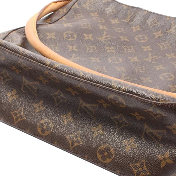 Pre-owned Louis Vuitton LOUIS VUITTON Looping GM Shoulder Bag M51145 Monogram PVC coated canvas leather Brown Used Women