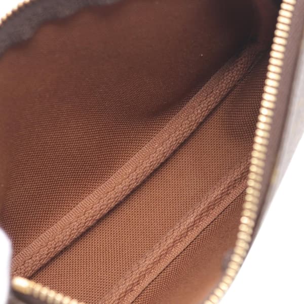 Pre-owned Louis Vuitton LOUIS VUITTON Mini Pochette Accessoires Handbag M58009 Monogram PVC coated canvas leather Brown Used Women