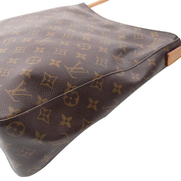 Pre-owned Louis Vuitton LOUIS VUITTON Looping GM Shoulder Bag M51145 Monogram PVC coated canvas leather Brown Used Women