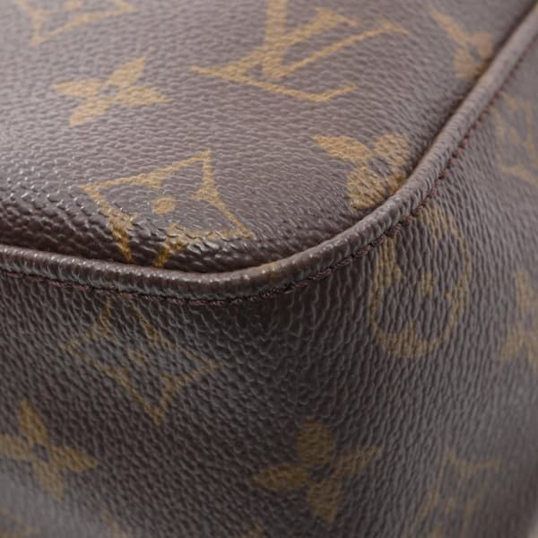 Pre-owned Louis Vuitton LOUIS VUITTON Looping GM Shoulder Bag M51145 Monogram PVC coated canvas leather Brown Used Women
