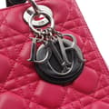 Pikkukuva 8 / 10: Pre-owned Dior Medium Tricolor Lambskin Cannage Lady Dior Pink