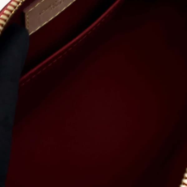 Pre-owned Louis Vuitton Monogram Vernis Alma BB Red