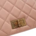 Miniatyrbillede 6 af 10: Pre-owned Chanel Small Quilted Goatskin Rita Top Handle Flap Pink