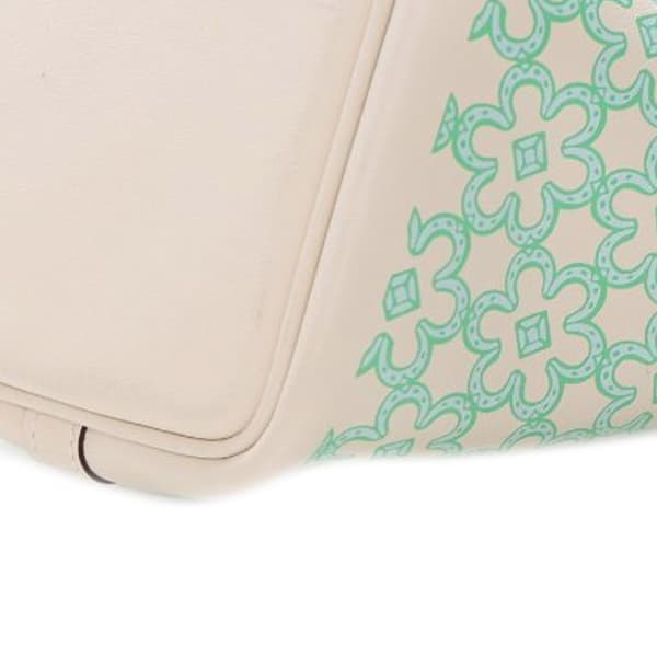 Pre-owned Hermès Swift Lucky Daisy Picotin Lock 14 White