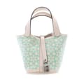 Miniatyrbild 1 av 10: Pre-owned Hermès Swift Lucky Daisy Picotin Lock 14 White