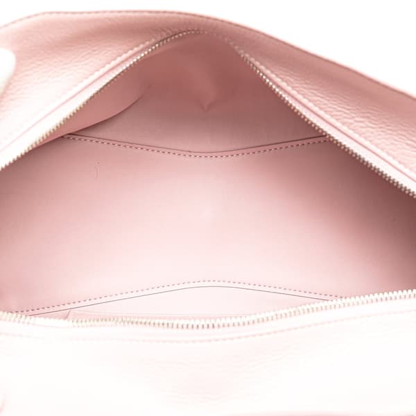 Pre-owned Balenciaga Small Grained Calfskin Motocross Neo Classic City Satchel Pink