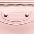 Miniatyrbild 5 av 10: Pre-owned Balenciaga Small Grained Calfskin Motocross Neo Classic City Satchel Pink