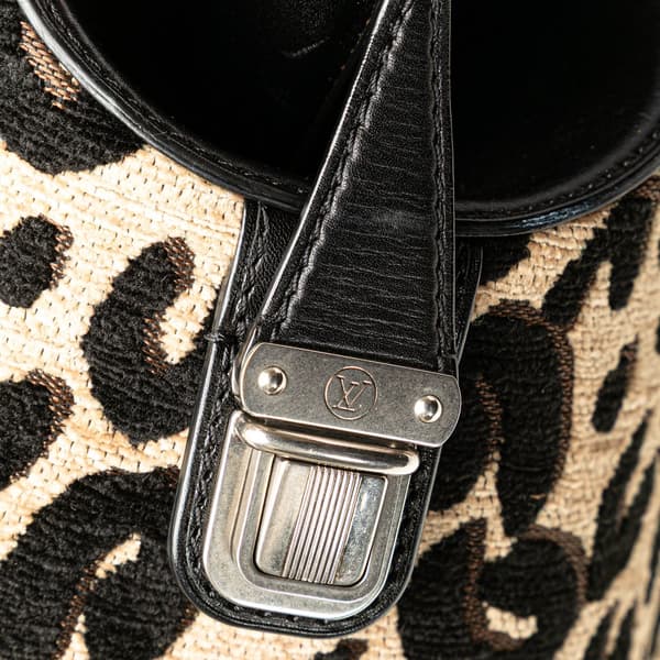Pre-owned Louis Vuitton Stephen Sprouse Leopard North/South Brown
