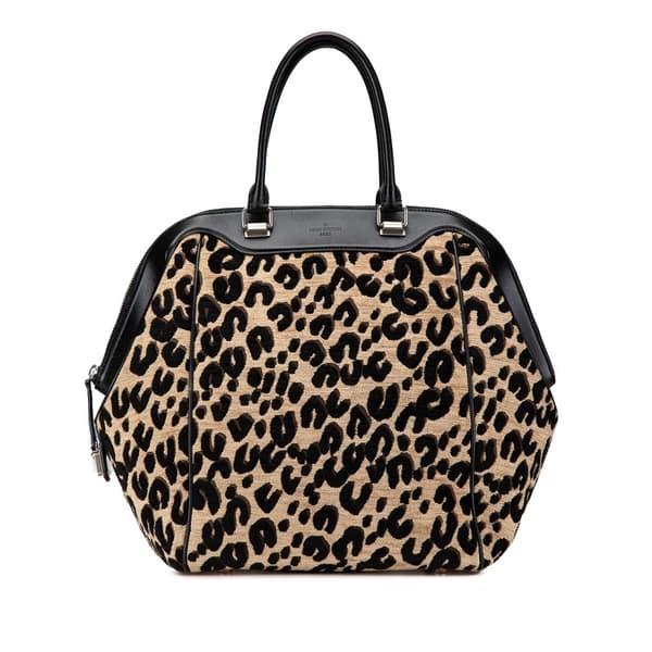 Pre-owned Louis Vuitton Stephen Sprouse Leopard North/South Brown