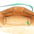 Pikkukuva 4 / 8: Pre-owned Bottega Veneta Small Calfskin Maxi Intrecciato Arco Satchel Green