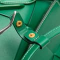 Pikkukuva 6 / 8: Pre-owned Bottega Veneta Small Calfskin Maxi Intrecciato Arco Satchel Green