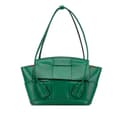 Pikkukuva 1 / 8: Pre-owned Bottega Veneta Small Calfskin Maxi Intrecciato Arco Satchel Green