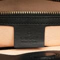 Miniatyrbillede 6 af 10: Pre-owned Gucci Small Leather Bamboo Nymphaea Satchel Black