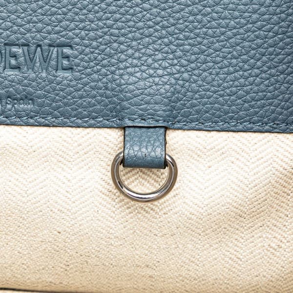 Pre-owned LOEWE Small Leather Hammock Bag Blue