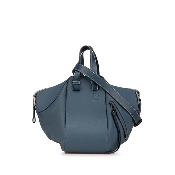 Pre-owned LOEWE Small Leather Hammock Bag Blue