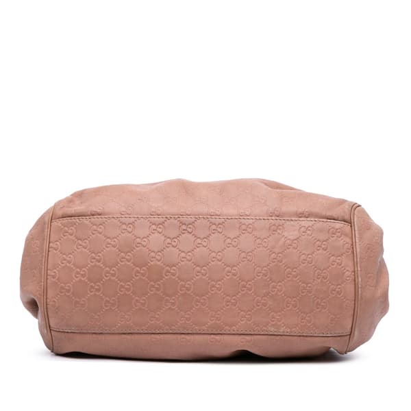 Pre-owned Gucci Guccissima Sukey Satchel Pink