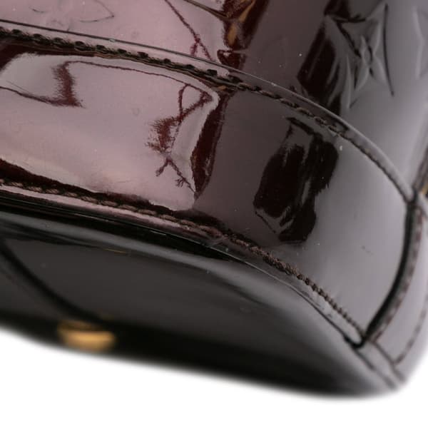Pre-owned Louis Vuitton Monogram Vernis Alma GM Purple