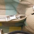 Miniatyrbilde 8 av 10: Pre-owned Gucci Medium Calfskin Bamboo Daily Shopper Satchel White