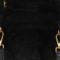 Miniatyrbilde 4 av 10: Pre-owned Prada Vitello Daino Open Convertible Tote Black