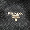 Miniatyrbilde 5 av 10: Pre-owned Prada Vitello Daino Open Convertible Tote Black