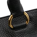 Miniatyrbilde 9 av 10: Pre-owned Prada Vitello Daino Open Convertible Tote Black