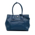 Miniatyrbilde 1 av 10: Pre-owned Prada Vitello Phenix Shopping Tote Blue