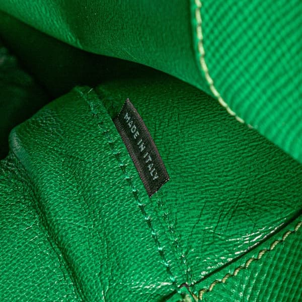 Pre-owned Prada Saffiano Cuir Dome Bag Green