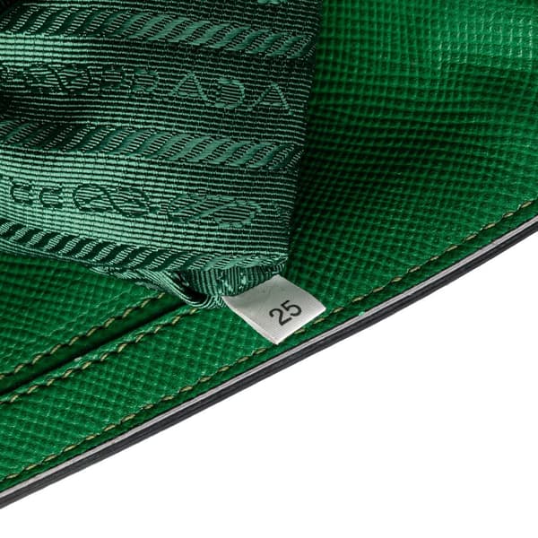 Pre-owned Prada Saffiano Cuir Dome Bag Green