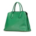 Miniatyrbilde 2 av 10: Pre-owned Prada Saffiano Cuir Dome Bag Green