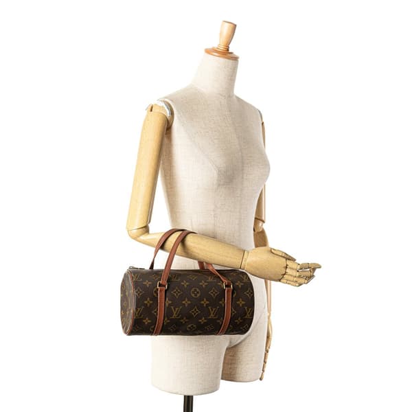 Pre-owned Louis Vuitton Monogram Papillon 26 Brown