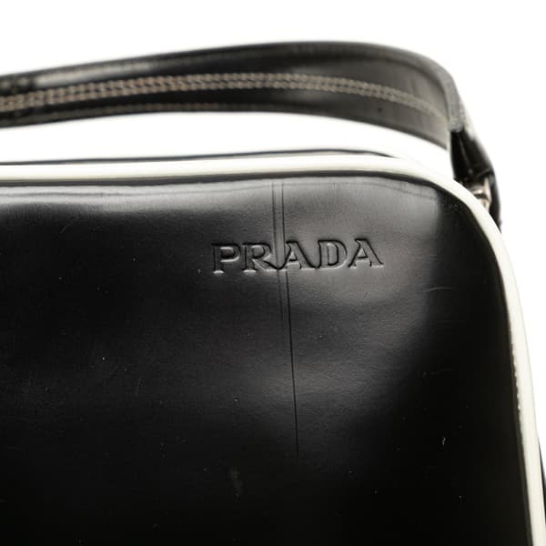 Pre-owned Prada Spazzolato Frame Handbag Black