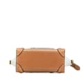 Miniatyrbillede 3 af 9: Pre-owned Celine Nano Tricolor Leather Luggage Tote Brown